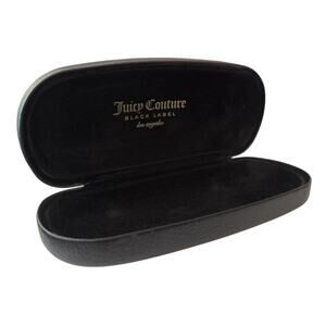 Juicy Couture Sunglasses Eyeglasses Case Black Label Hard Clam Shell